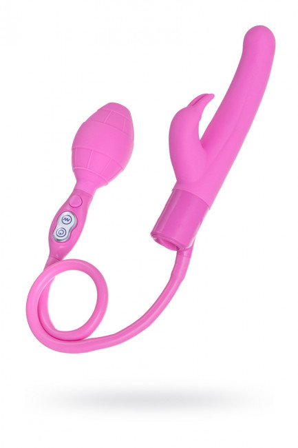 Надувной секс вибратор с клиторальным стимулятором Надувной секс вибратор с клиторальным стимулятором