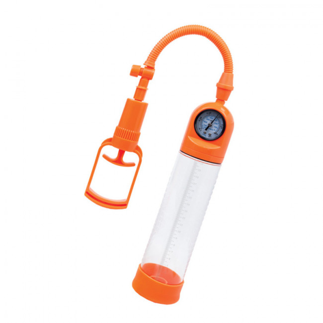 Мужская мощная вакуумная помпа с манометром