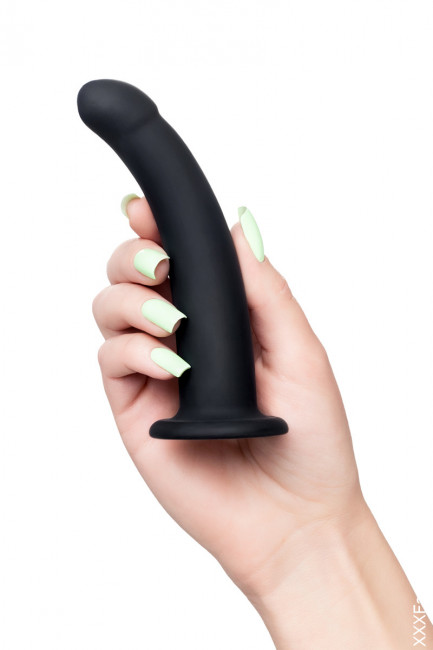 Небольшой анальный фаллоимитатор с изгибом и присоской