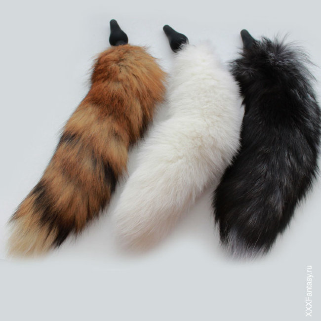 Белый хвостик для попки Белый хвостик для попки