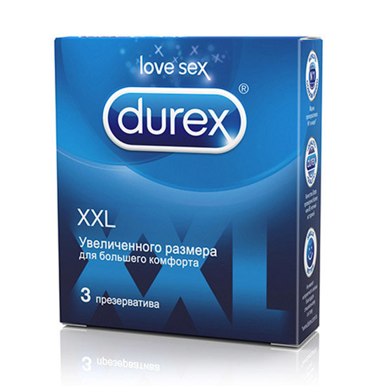 Презервативы Durex XXL размера Презервативы Durex XXL размера