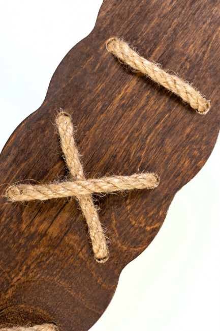 Паддл усиленный джутовой шнуровкой Паддл усиленный джутовой шнуровкой