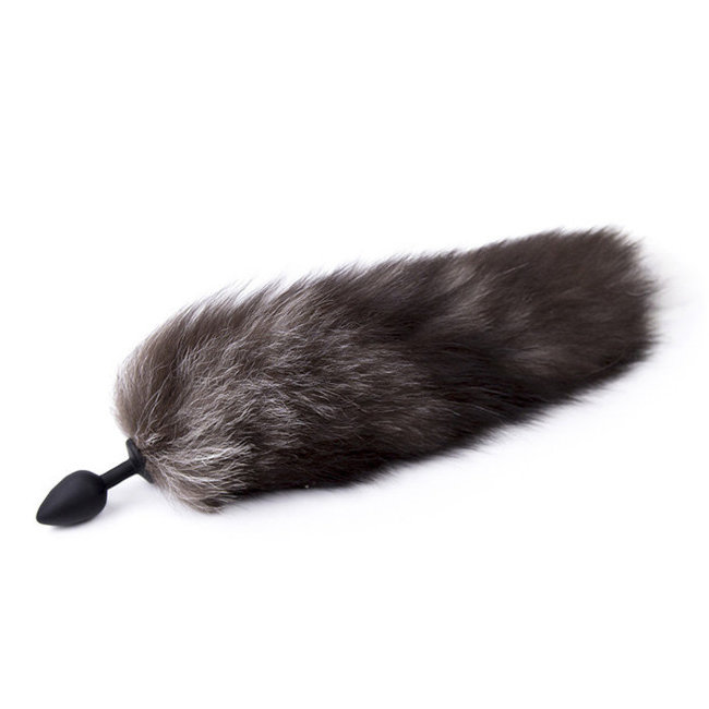 Пушистый хвост с пробкой из силикона Пушистый хвост с пробкой из силикона