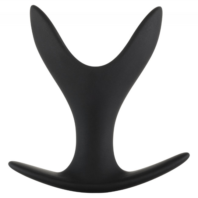 Анальный эспандер из бархатного силикона в виде двух лепестков Анальный эспандер из бархатного силикона в виде двух лепестков