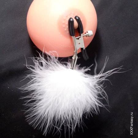 Сосковые зажимы с пухом Сосковые зажимы с пухом