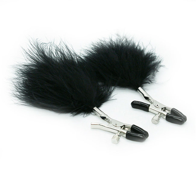 Сосковые зажимы с пухом Сосковые зажимы с пухом