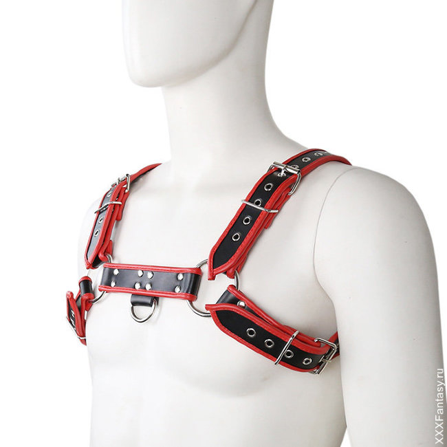 Ремни на тело красно-черные Ремни на тело красно-черные
