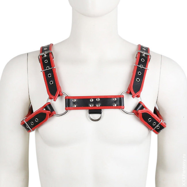Ремни на тело красно-черные Ремни на тело красно-черные