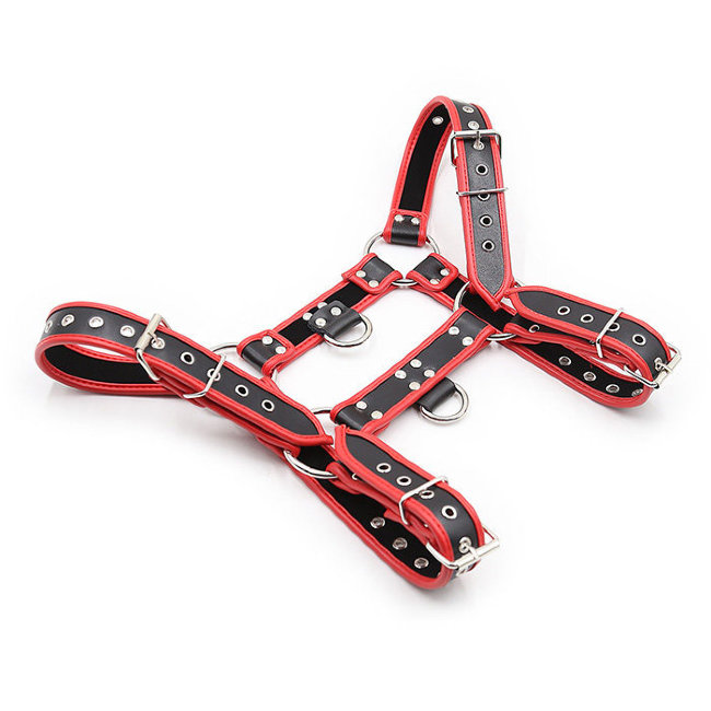 Ремни на тело красно-черные Ремни на тело красно-черные