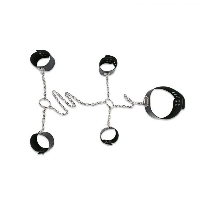 Набор для фиксации с ошейником и оковами на цепи