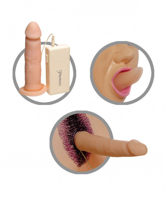 Секс кукла мужчина с языком и реалистичным вибрирующим членом