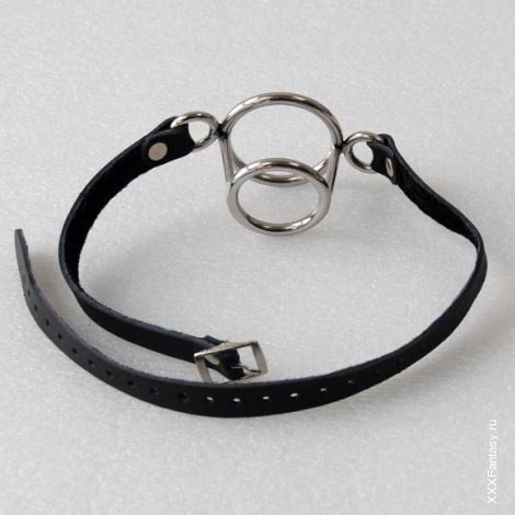 Кляп с двойным кольцом Кляп с двойным кольцом