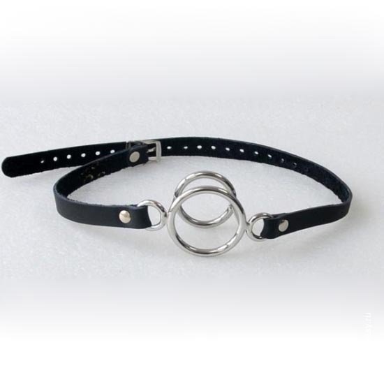 Кляп с двойным кольцом Кляп с двойным кольцом