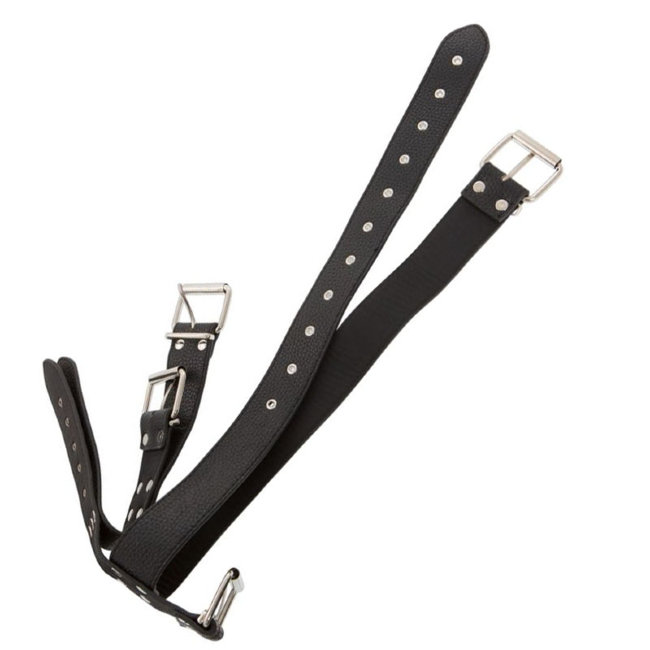 Черные ремни для наказания со связыванием Черные ремни для наказания со связыванием