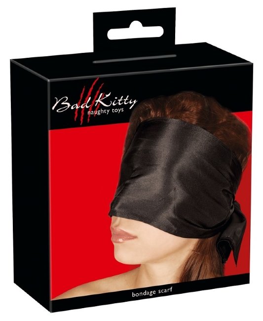 Широкая атласная повязка на глаза