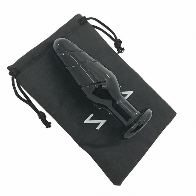 Анальная пробка из темного стекла Deep ocean Анальная пробка из темного стекла Deep ocean