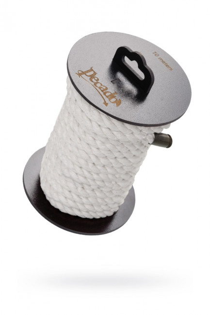 Хлопковая веревка для шибари на катушке белая Хлопковая веревка для шибари на катушке белая