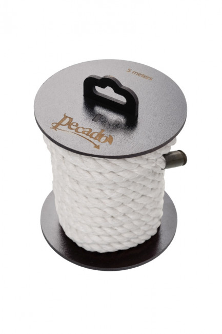 Хлопковая веревка для шибари на катушке белая Хлопковая веревка для шибари на катушке белая