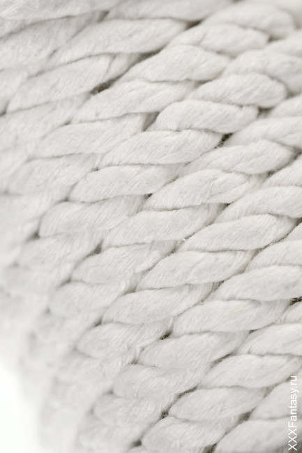 Хлопковая веревка для шибари на катушке белая Хлопковая веревка для шибари на катушке белая