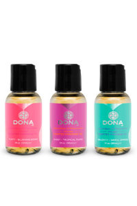 Подарочный набор массажных масел с феромонами и композициями афродизиаков DONA by JO
