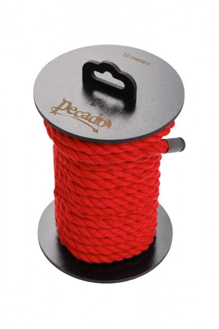 Хлопковая веревка для шибари на катушке красная Хлопковая веревка для шибари на катушке красная
