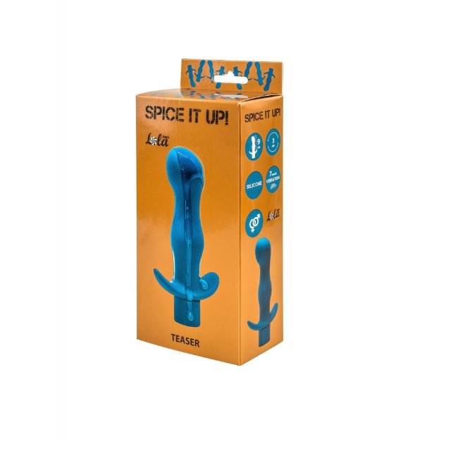 Анальный стимулятор с вибрацией из бархатистого силикона Анальный стимулятор с вибрацией из бархатистого силикона