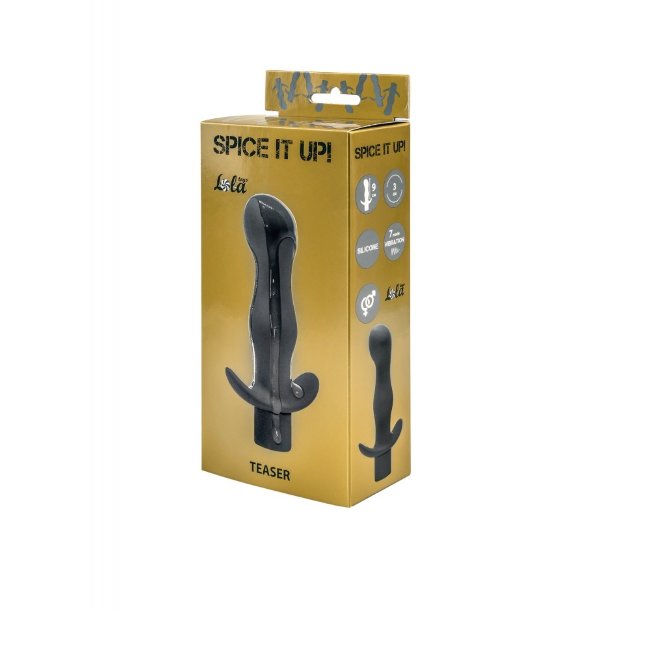 Анальный стимулятор с вибрацией из бархатистого силикона Анальный стимулятор с вибрацией из бархатистого силикона