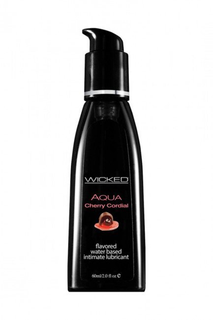 Лубрикант со вкусом вишневого ликера WICKED AQUA 60 ml Лубрикант со вкусом вишневого ликера WICKED AQUA 60 ml