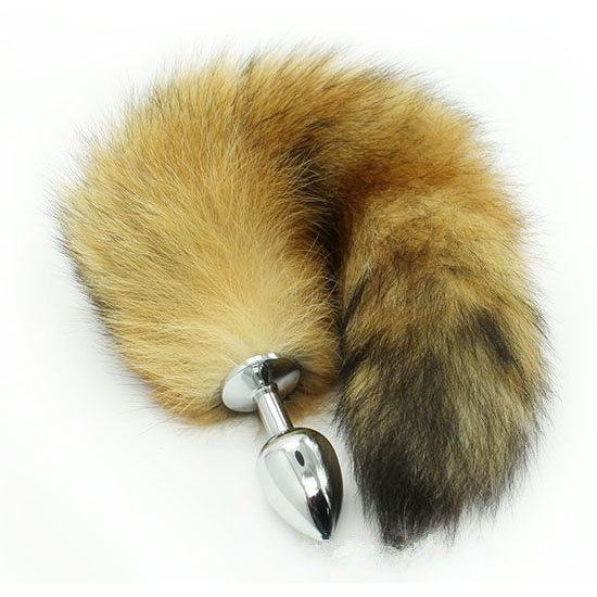 Металлическая пробка с лисьим хвостом
