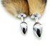 Металлическая пробка с лисьим хвостом