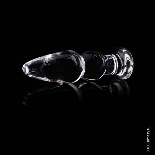 Анальная двойная пробочка из стекла Анальная двойная пробочка из стекла