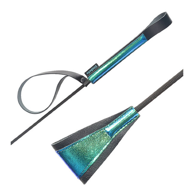 Кожаный бдсм стек с окончанием хлопушкой Кожаный бдсм стек с окончанием хлопушкой