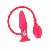 Надувная анальная втулка с вибрацией POPO Pleasure