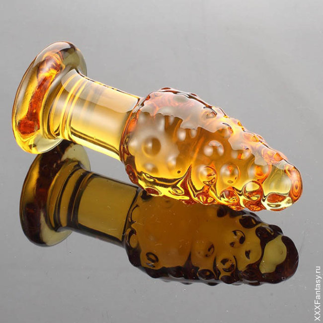 Анальная пробка золотая шишка Анальная пробка золотая шишка