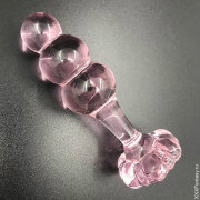 Розовая втулка в форме елочки для анальных игр