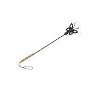 Стек с окончанием в виде бабочки из лаковой кожи