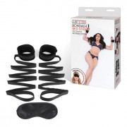 Фиксирующие черные ремни для садомазо игр Lux Fetish Фиксирующие черные ремни для садомазо игр Lux Fetish