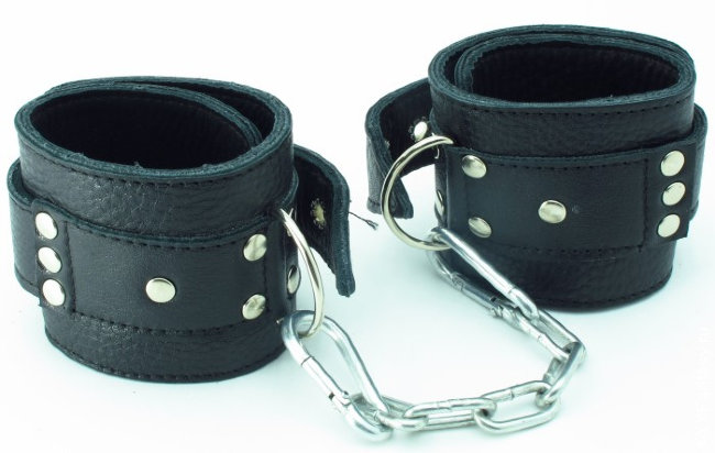Наручники кожаные на липучке Наручники кожаные на липучке