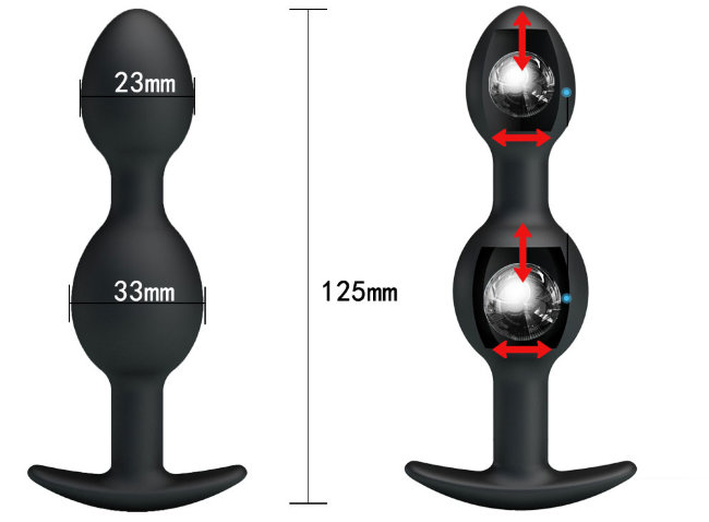 Анальная втулка для ношения со смещенным центром тяжести Анальная втулка для ношения со смещенным центром тяжести