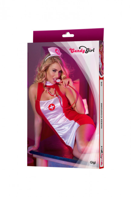 Эффектное мини платье медсестры Эффектное мини платье медсестры