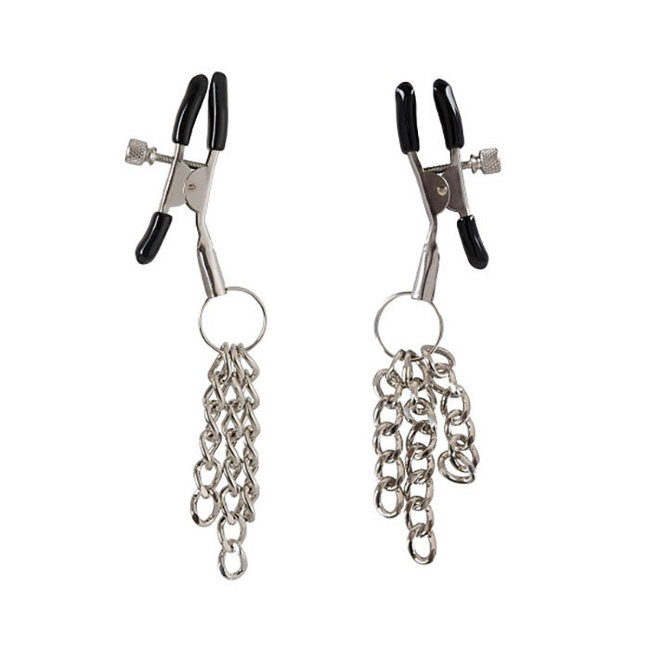 Металлические зажимы-украшение на соски Металлические зажимы-украшение на соски