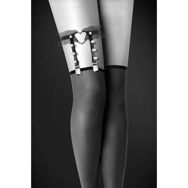 Гартер черный с украшением Гартер черный с украшением