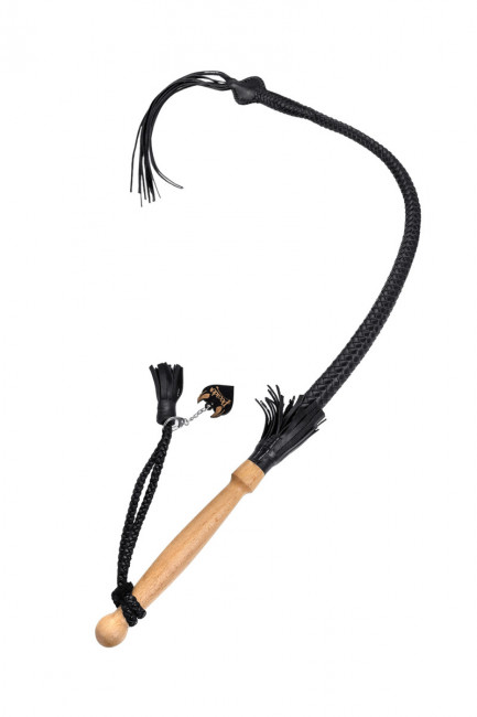 Плетеный кнут из натуральной кожи