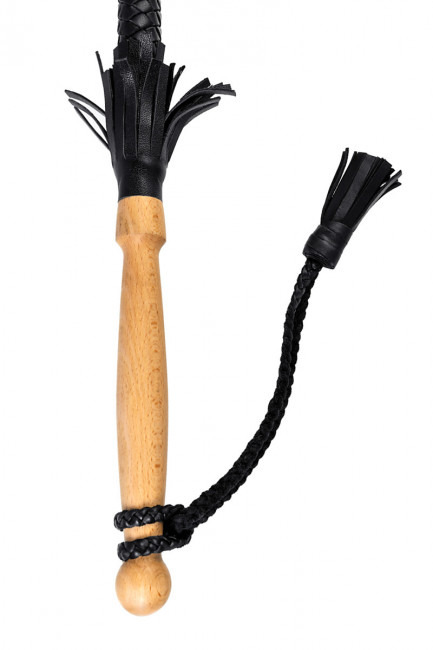 Плетеный кнут из натуральной кожи