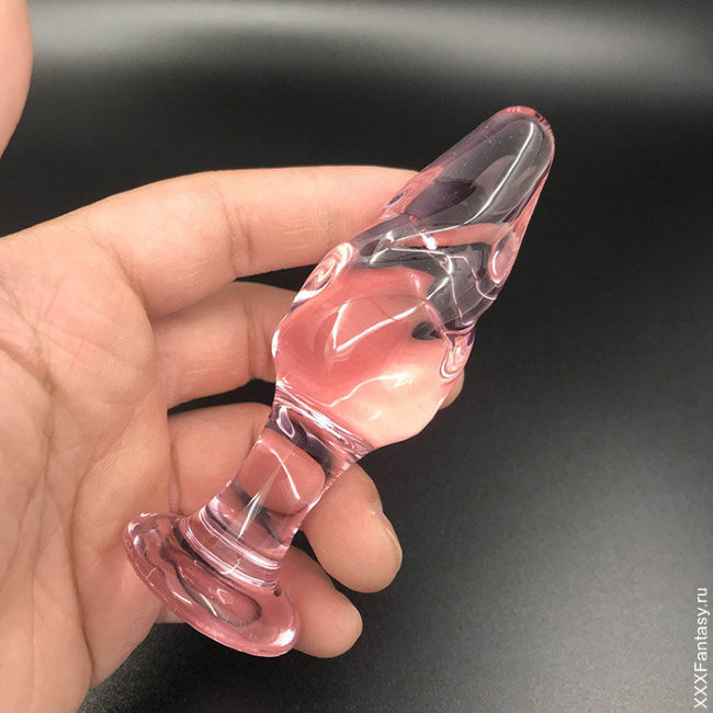 Анальная пробка с витой головкой