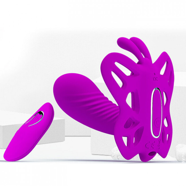 Вагинальнй массажер-бабочка с пультом управления Alston Вагинальнй массажер-бабочка с пультом управления Alston