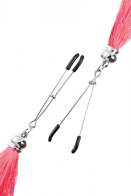 Зажимы-вилки с кисточками из шелка Зажимы-вилки с кисточками из шелка