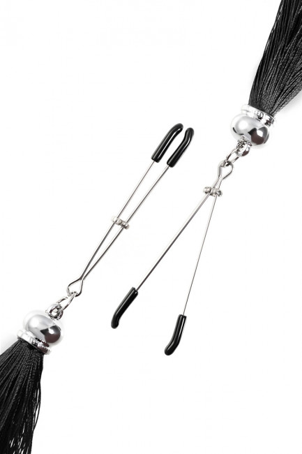 Зажимы-вилки с кисточками из шелка Зажимы-вилки с кисточками из шелка