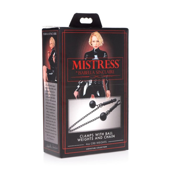 Зажимы для сосков с утяжелителями и цепочкой