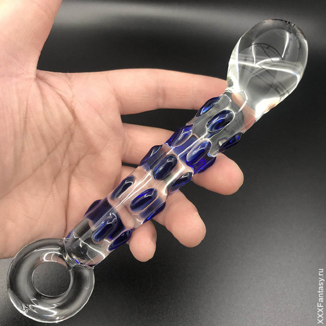 Изогнутый стеклянный фаллоимитатор